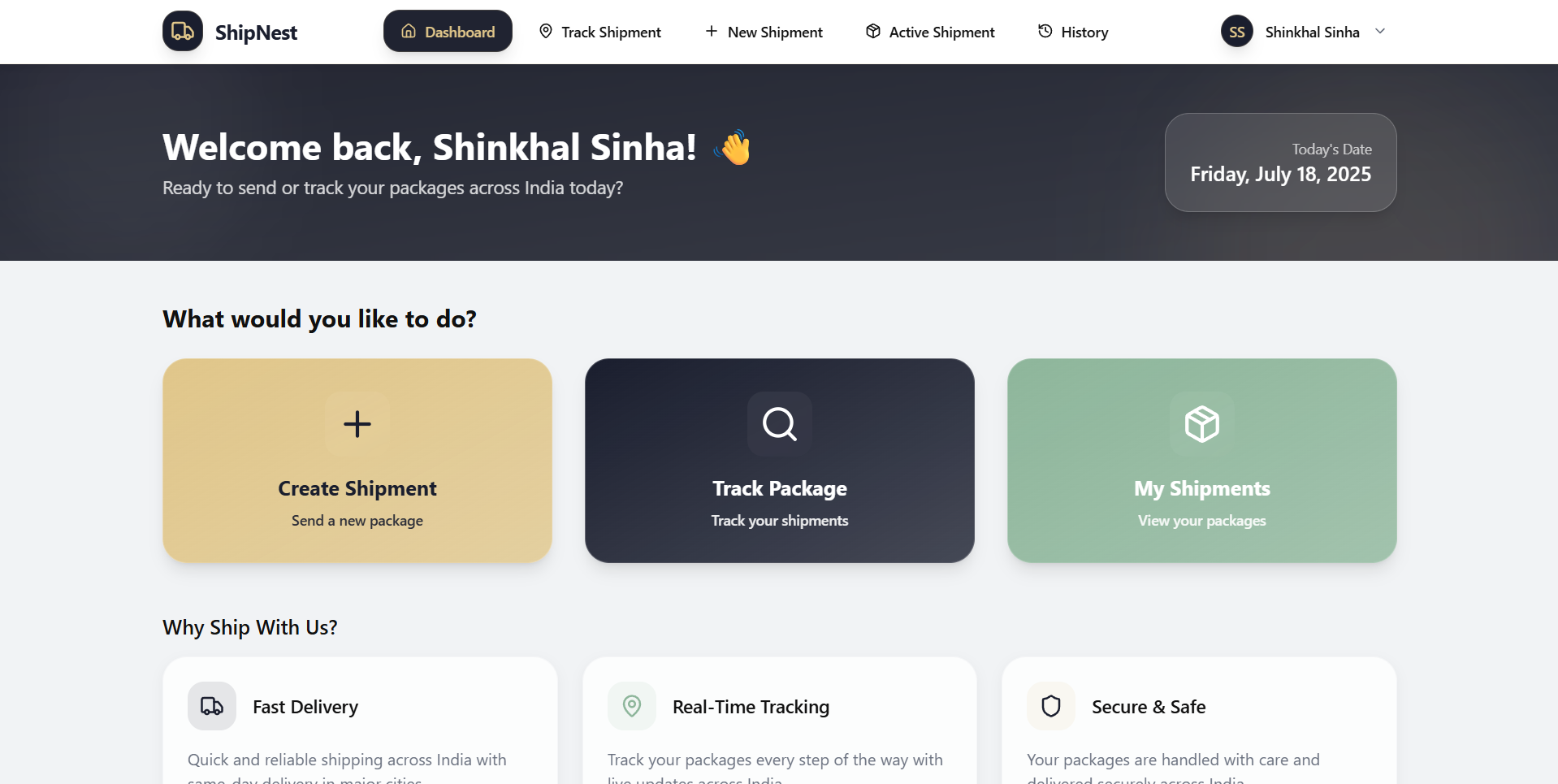 Shipment Delivery Application